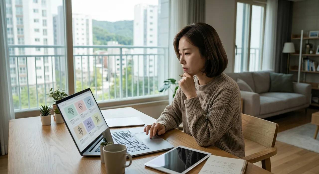 온라인 자가진단 테스트 선택 기준